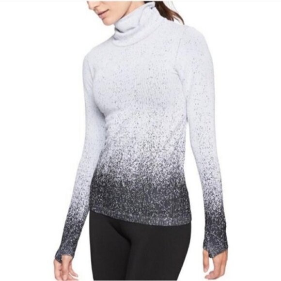 Athleta Tops - Athleta Flurry Gradient Base Layer Ombré Turtleneck Long Sleeve Top